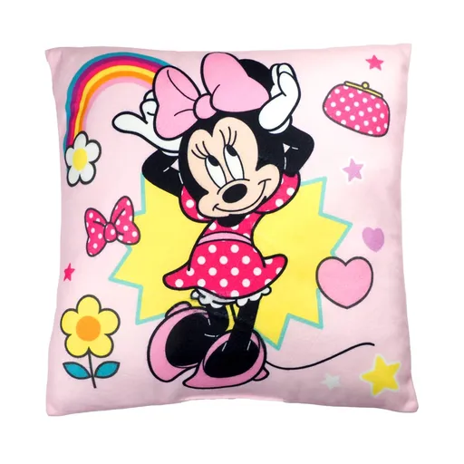 Jerry Fabrics Dětský polštářek s potiskem - Minnie - Smile | 40 x 40 cm