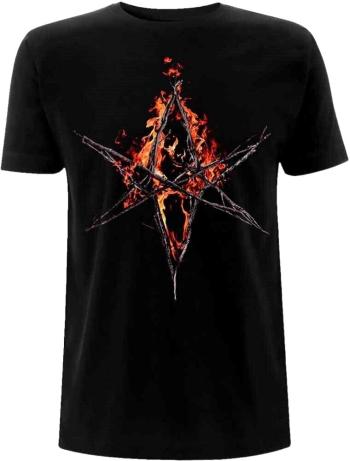 Bring Me The Horizon Tričko Flaming Hex Unisex Black XL