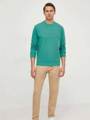 Pepe Jeans pánská zelená mikina Joe PM582574654 XL