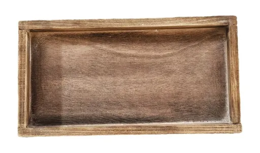 Hnědý dřevěný dekorační podnos Tio - 25*13*2 cm 420913-000-707
