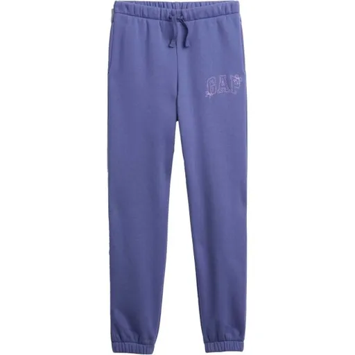 GAP V-FA LOGO HERITAGE JOGGER Dívčí tepláky, modrá, velikost