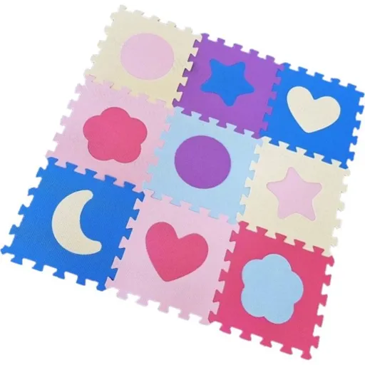 Alltoys Pěnové puzzle tvary 9 ks