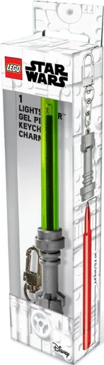 LEGO Star Wars gelové pero Světelný meč s klipem - světle zelené