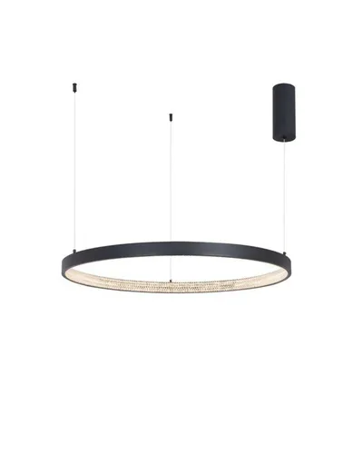 NOVA LUCE závěsné svítidlo PRESTON černý hliník a akryl LED 50W 230V 3000K IP20 stmívatelné 9865180