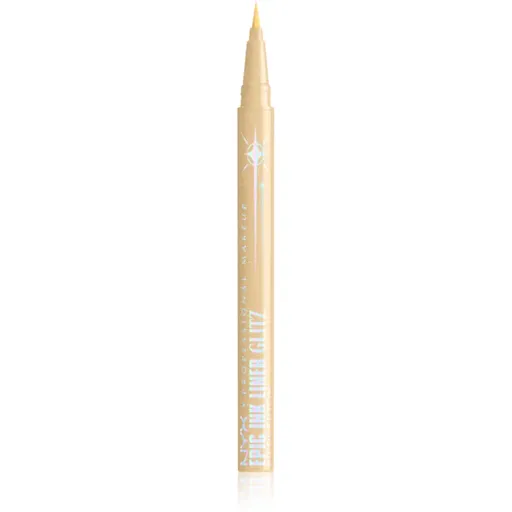 NYX Professional Makeup Bridgerton Royal Epic Ink Liner třpytivá linka na oči odstín 02 Glitzed In Gold 1 ml