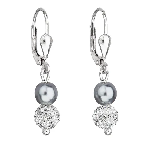 Evolution Group - Pavona Nádherné stříbrné náušnice s krystaly Preciosa 31244.3