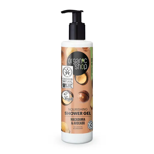 Organic Shop Vyživující sprchový gel Organic Macadamia & Avocado (Nourishing Shower Gel) 280 ml