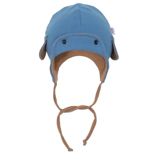 New Baby Jarní kojenecká čepička  Special One modrá, vel. 56 (0-3m)