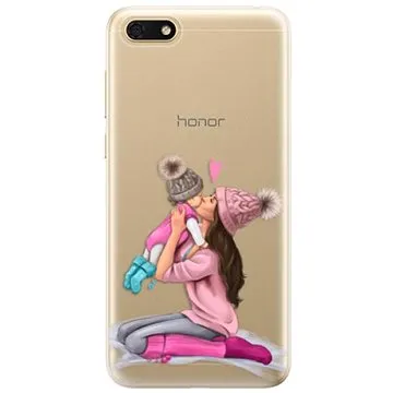 iSaprio Kissing Mom - Brunette and Girl pro Honor 7S (kmbrugirl-TPU2-Hon7S)