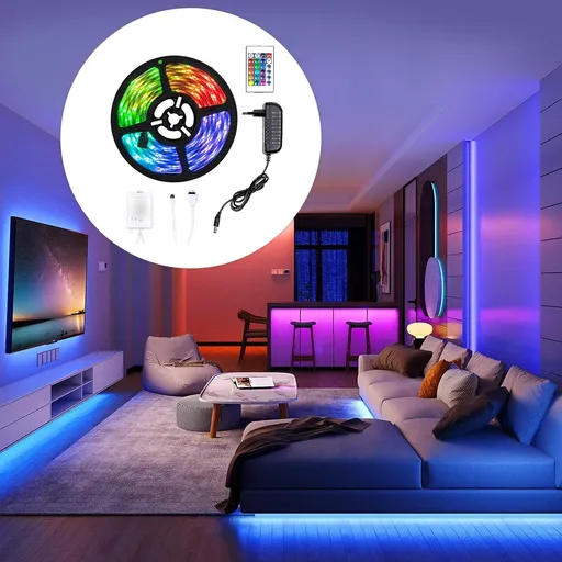 Haushalt international LED - RGB pásek s dálkovým ovládáním, 5 m