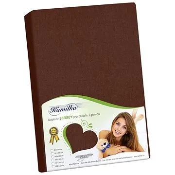 Bellatex Jersey - 100 × 200 cm - tmavě hnědá (4257)