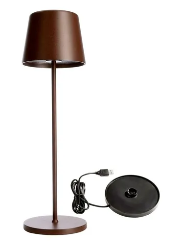 Light Impressions Deko-Light nabíjecí svítidlo - sada Canis rezavá + nabíjecí základna 620198