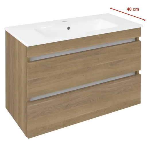 SAPHO EZARA umyvadlová skříňka 78x54x39cm, dub cuneo EZ792-2525