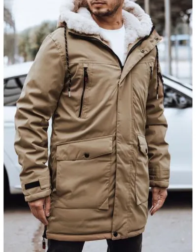 Pánská zimní bunda ORA tmavě béžová