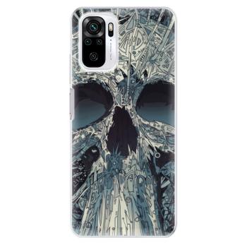 Odolné silikonové pouzdro iSaprio - Abstract Skull - Xiaomi Redmi Note 10 / Note 10S