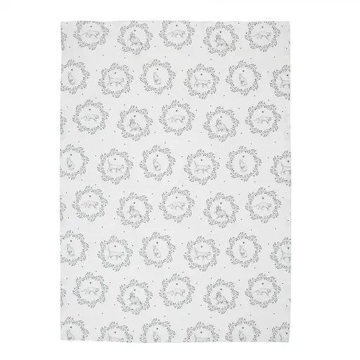 Kuchyňská bavlněná utěrka s kočičkami Lovely Grey Cats - 50*70cm Clayre & Eef