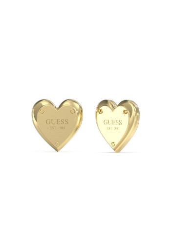 Guess Ocelové náušnice se srdíčkem All You Need Is Love JUBE04209JWYGT/U