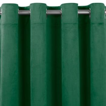 Sötétítő függöny VILA üvegzöld ezüst ezüst fém bársony 400x175 HOMEDE