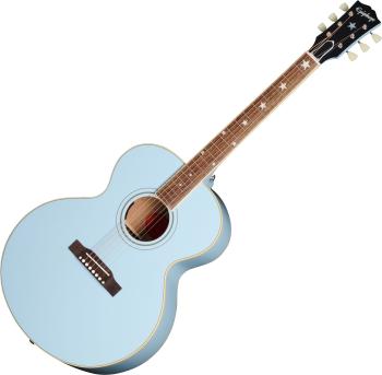 Epiphone J-180 LS Frost Blue Elektroakustická kytara Jumbo