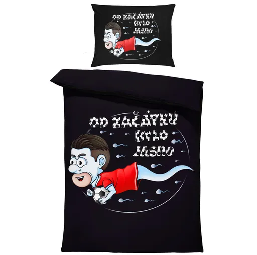 Povlečení Fotbalová spermie (Rozměr : 1x140/220 + 1x90/70)