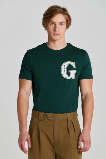 TRIČKO GANT G GRAPHIC T-SHIRT TARTAN GREEN