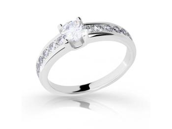 Cutie Jewellery Luxusní prsten z bílého zlata se zirkony Z6885-2146-10-X-2 65 mm