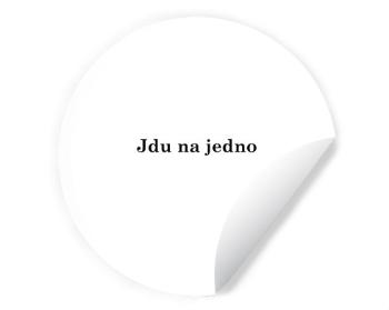 Samolepky kruh Jdu na jedno