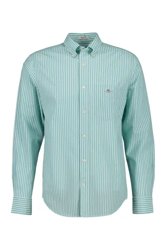 KOŠILE GANT REG CLASSIC POPLIN STRIPE SHIRT MUTED TURQUOISE