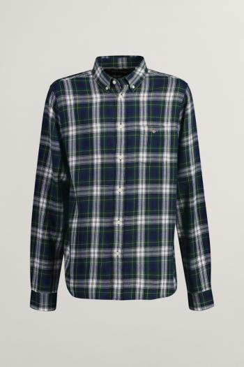 KOŠILE GANT CHECKED FLANNEL BD SHIRT NAVY