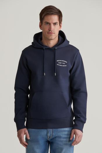 MIKINA GANT SMALL GRAPHIC SWEAT HOODIE EVENING BLUE