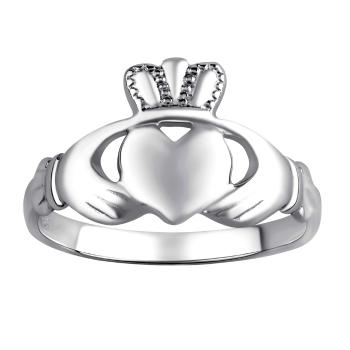 Silvego Dámský celostříbrný prsten Claddagh ZTR96391 48 mm