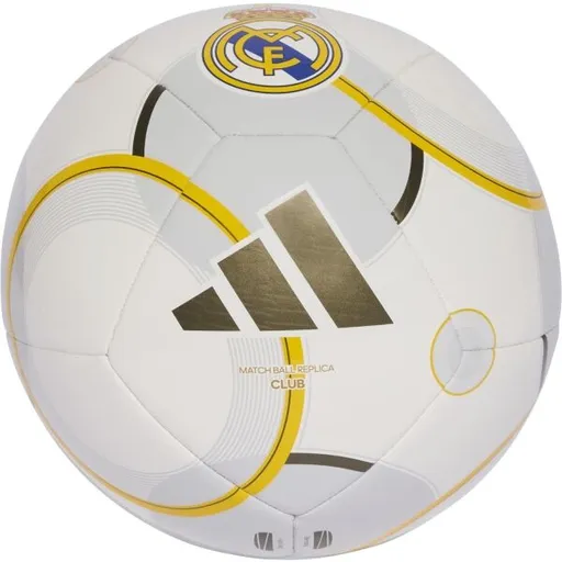 adidas REAL MADRID CLUB HOME Fotbalový míč, bílá, velikost