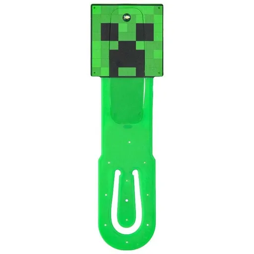 Minecraft, lampička do knihy Creeper