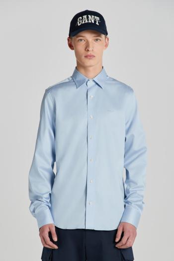 KOŠILE GANT SLIM SATEEN SHIRT MUTED BLUE