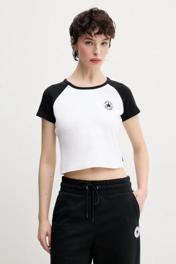 Converse t-shirt női, fehér, 10027396-A01
