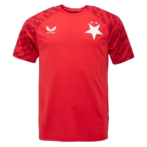 CASTORE SLAVIA PRAGUE PERFORMANCE SS TEE Pánské sportovní triko, červená, velikost XXL