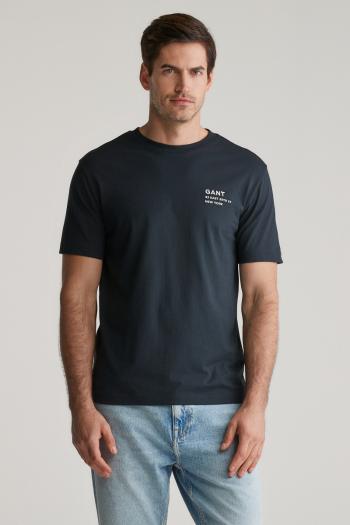 TRIČKO GANT SMALL GRAPHIC SS TSHIRT BLACK