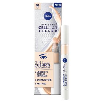 Nivea Tónovací oční krém v houbičce 3v1 Hyaluron Cellular Filler (3 in 1 Eye Care Concealer) 4 ml 01 Light