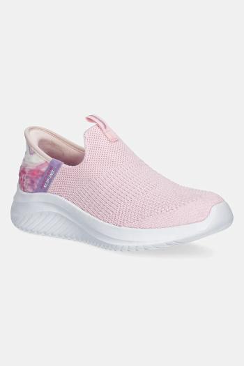 Detské tenisky Skechers ULTRA FLEX 3.0 COLORY WILD ružová farba