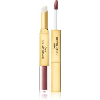 Revolution PRO Supreme Stay 24h Lip Duo ultra matná tekutá rtěnka s balzámem odstín Seclusion 2,5 g