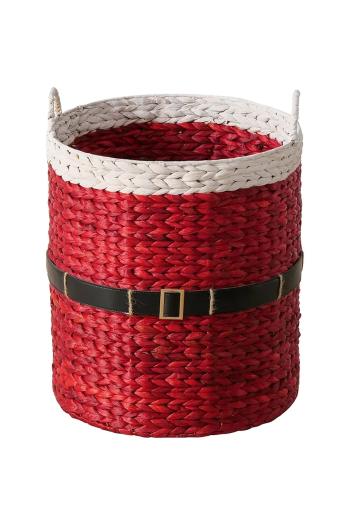 Boltze tároló kosár Santa 52 x 41 cm piros