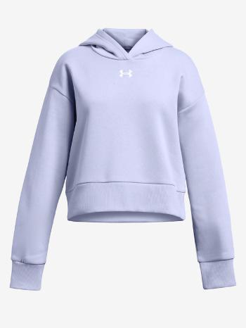 Under Armour UA Rival Fleece Crop Hoodie Mikina dětská Fialová