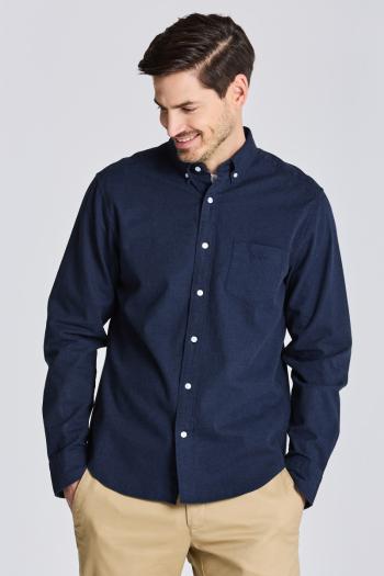 KOŠILE GANT D2. REG UT FLANNEL MELANGE SHIRT EVENING BLUE