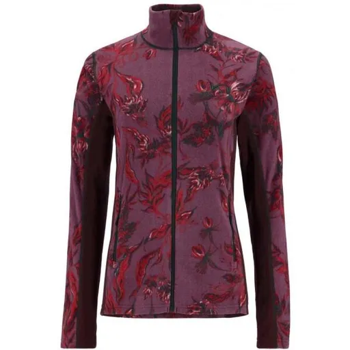 KARI TRAA THALENA Dámská fleecová mikina, vínová, velikost