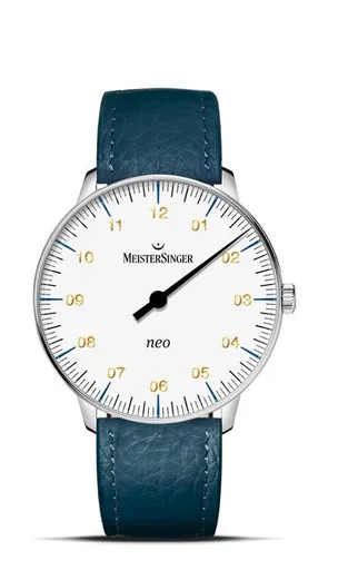 MeisterSinger Neo NES901G - Tmavě modrý kožený řemínek