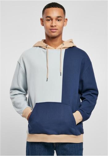 Urban Classics Oversized Color Block Hoody summerblue/darkblue - S