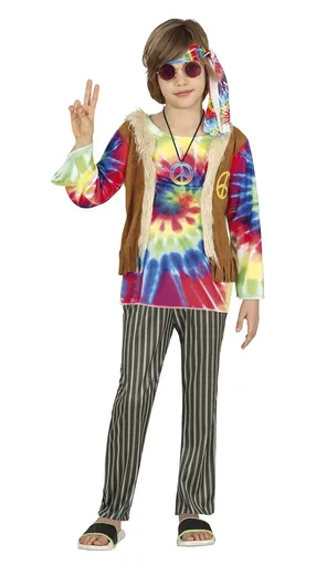Guirca Chlapecký kostým - Hipisák Velikost - děti: M: 115-123 cm