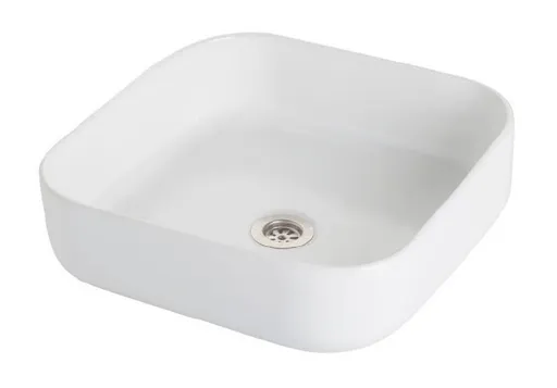 OLSEN SPA Umyvadlo na desku NOVA 42×42  bílé lesklé OLKGNO28MUL0099