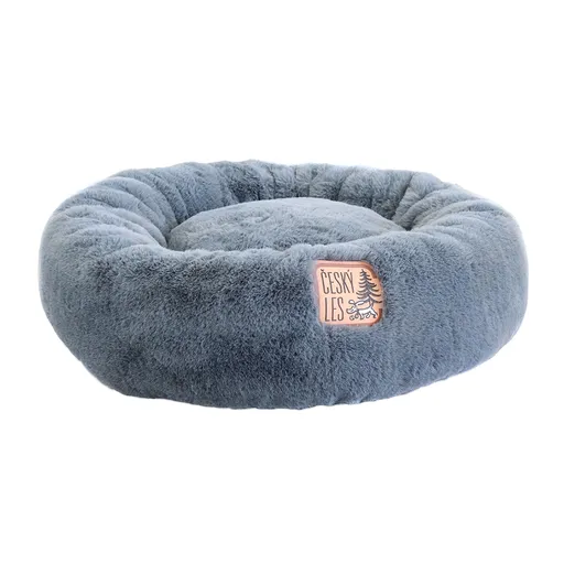 Akinu ČESKÝ LES plyšový donut šedý L 75 cm