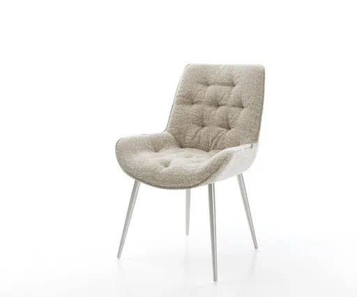 Jídelní židle Taimi-Flex látka Měkký béžová 4-nohá zúžená